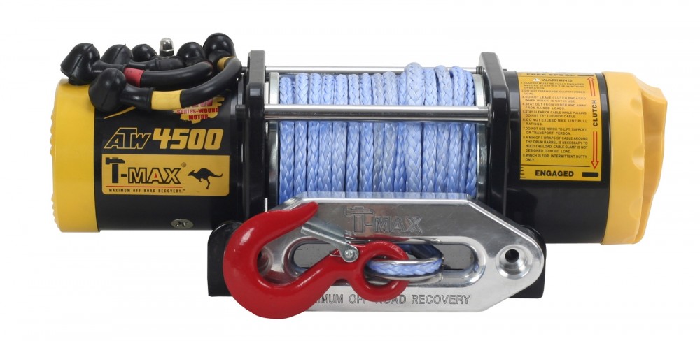 Лебедка T-max ATW PRO 4500 с синтетическим тросом